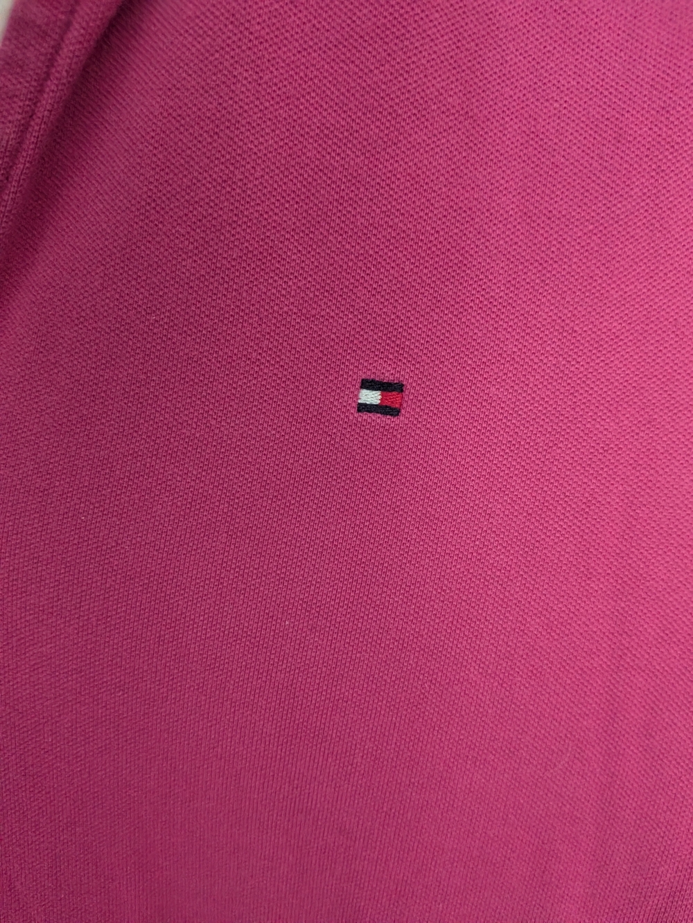 Tommy Hilfiger Pink Polo with Signature Flag Logo Dress